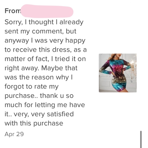 Multicolor Sequined Long Sleeve Mini Fitted Dress Short Slim - Picture 7 of 8